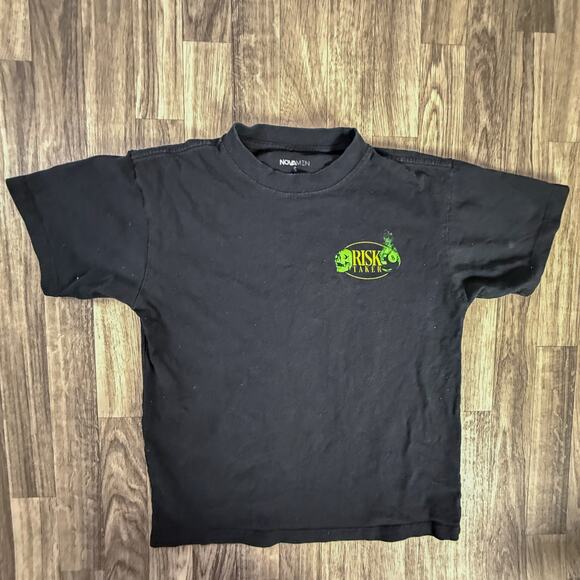 Fashion Nova Men “Play Your Luck / Risk Taker” Skull 8-Ball Graphic Tee – Black - Picture 2 of 7